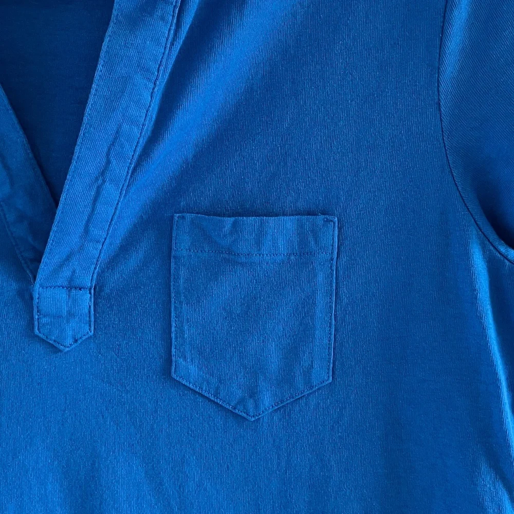 FRANK & EILEEN | 100% Cotton Preppy Classic Lauren Dress in Blue Bird | Size S - Picture 7 of 11